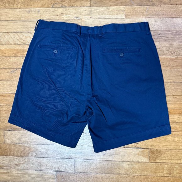 Ledbury Navy Richmond Shorts Mens Size 35 7.5 Length - Picture 2 of 14